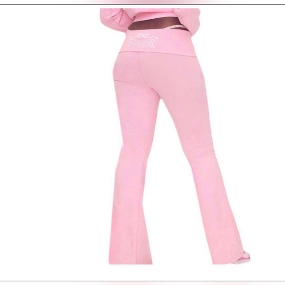 Love shack fancy x PINK Cotton BLING foldover flare legging - Picture 2 of 7